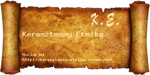Keresztessy Etelka névjegykártya